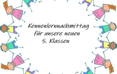 Kennenlernnachmittag der neuen 5. Klassen