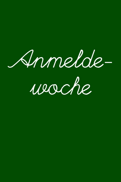 Anmeldewoche