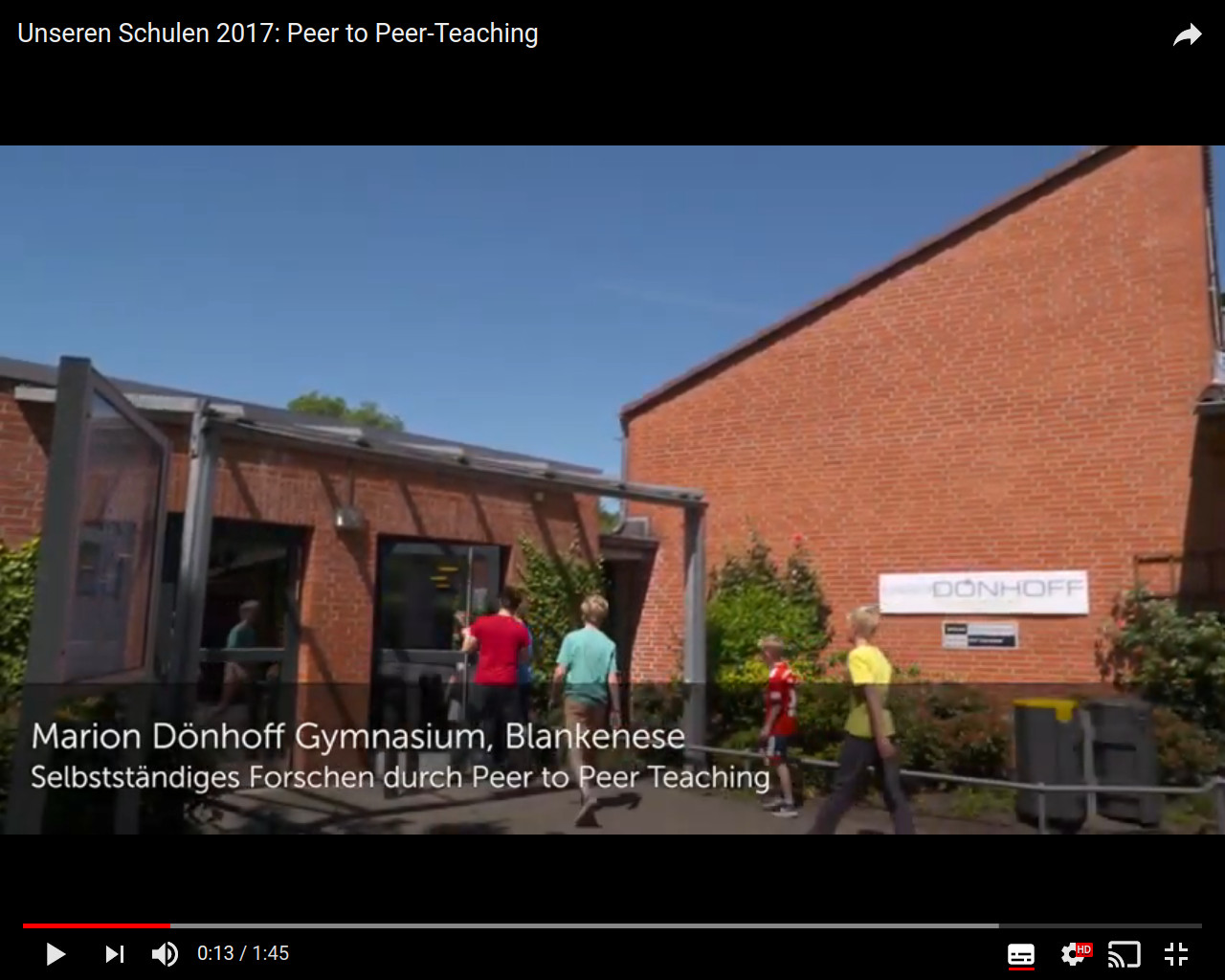 Der Film zu unserem Peer-to-Peer-Teaching Projekt ist online!