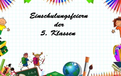 Einschulungsfeiern der fünften Klassen SJ. 23/24