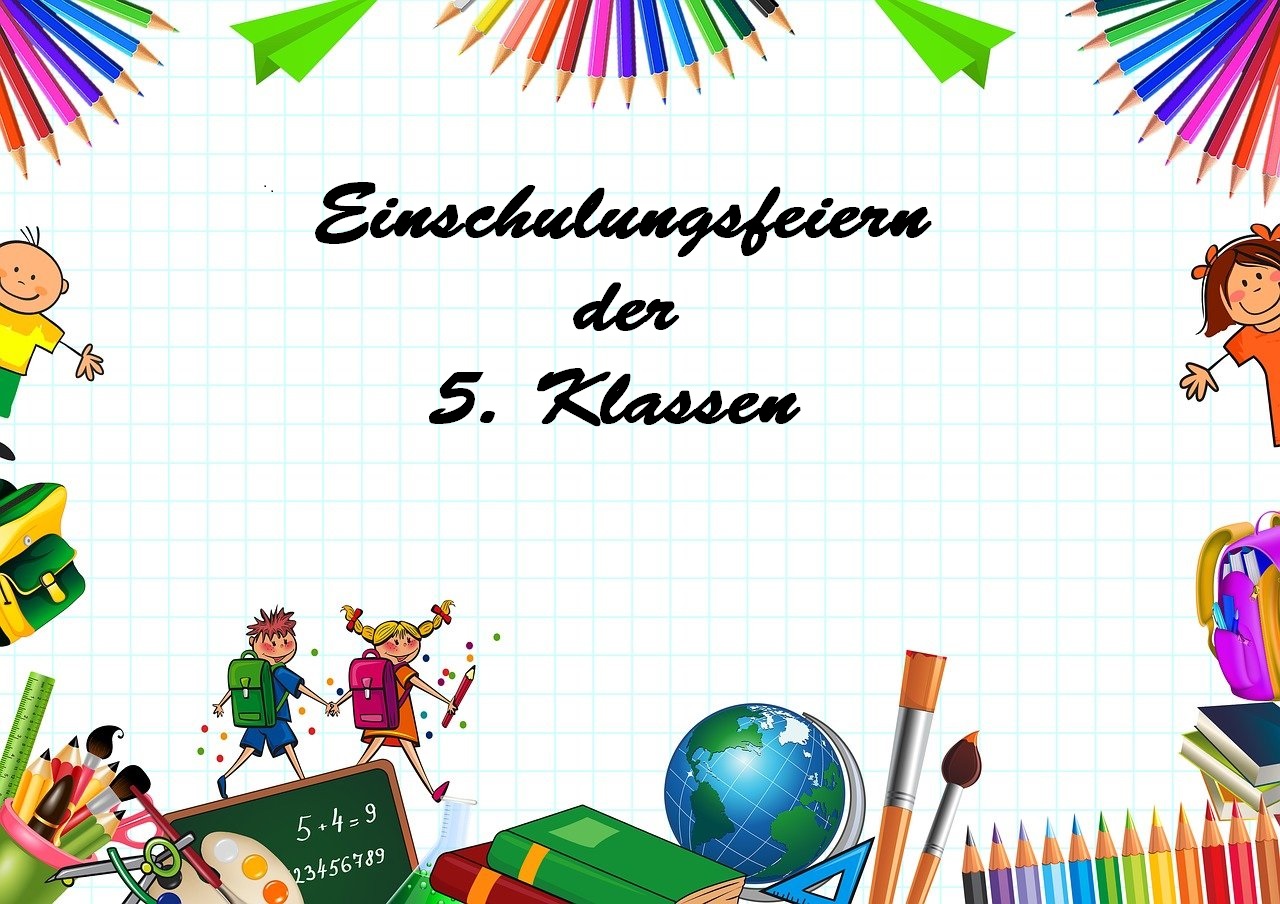 Einschulungsfeiern der fünften Klassen SJ. 23/24