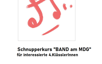 Schnupperkurs Band – für interessierte SuS der 4. Klassen