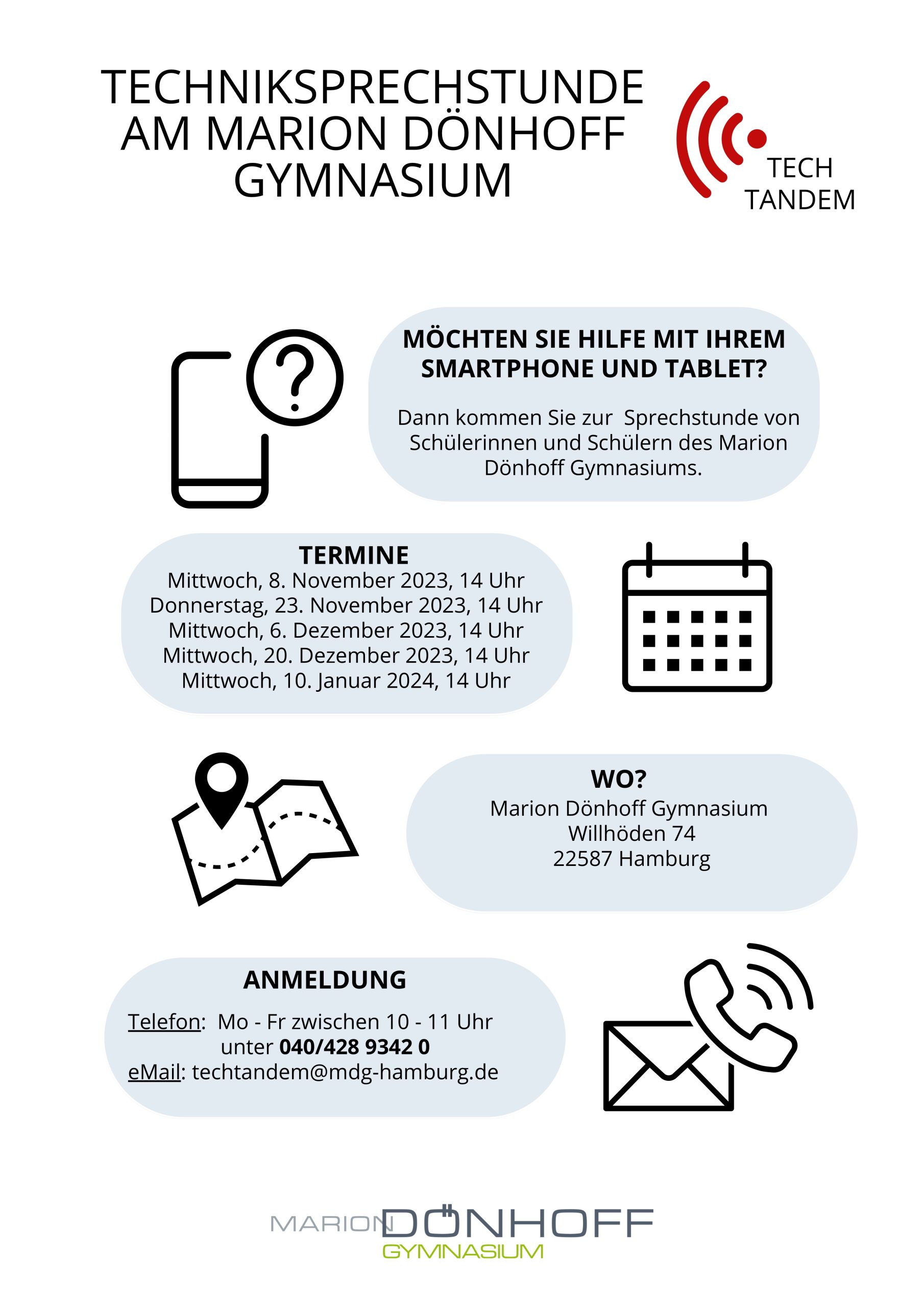 Digitale Sprechstunde am MDG