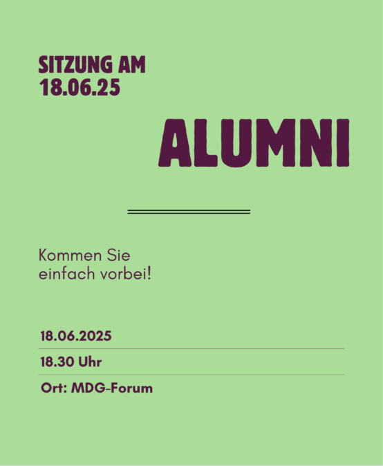 Einladung an alle Ehemaligen zur Sitzung des Alumni-Vereins