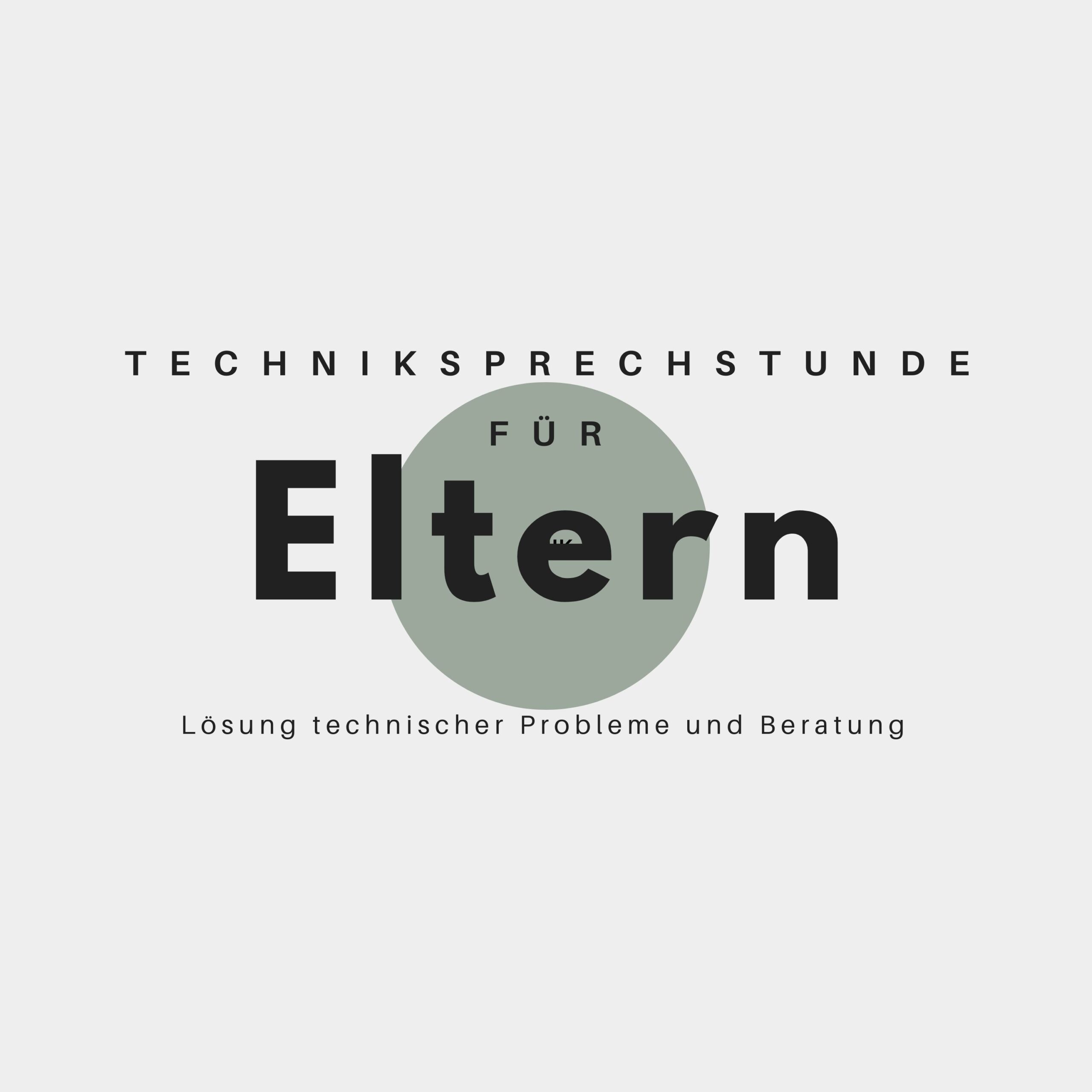 Text mit Informationen zur Techniksprechstunde für Eltern, inklusive Problemlösungen und Beratung.